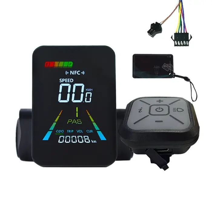 Écran LCD couleur pour Scooter électrique Y91A-F3, Interface NFC UART 24V/36V 48V/60V, compteur de v
