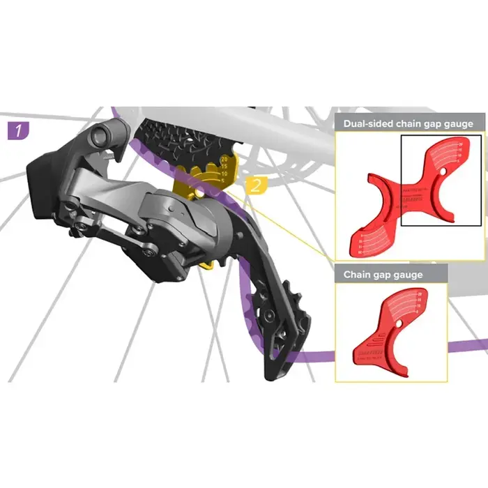 Outil de jauge de réglage de l'écart de chaîne de dérailleur arrière de vélo pour SRAM XPLR AXS FORCE