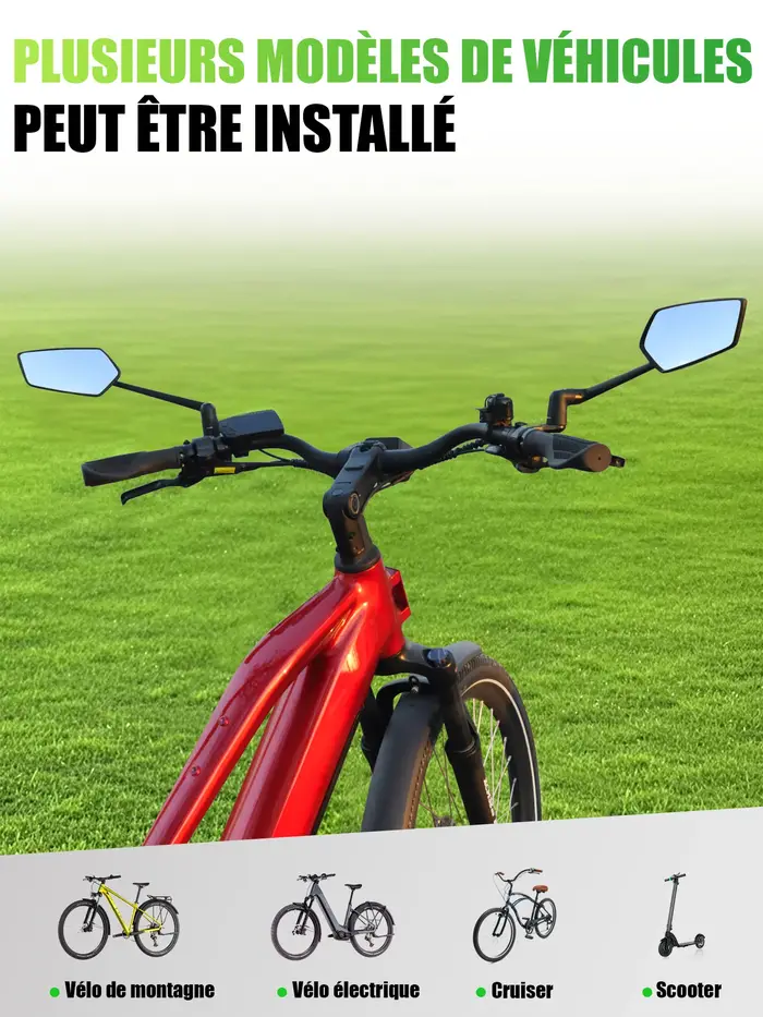 RBRL – rétroviseur de vélo grand Angle