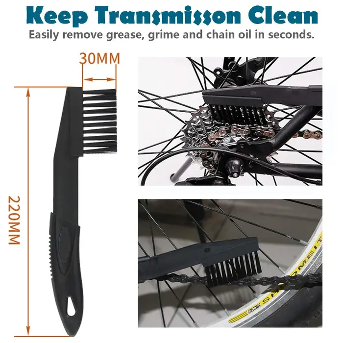 Kit de Nettoyage Vélo : Brosse à Chaîne