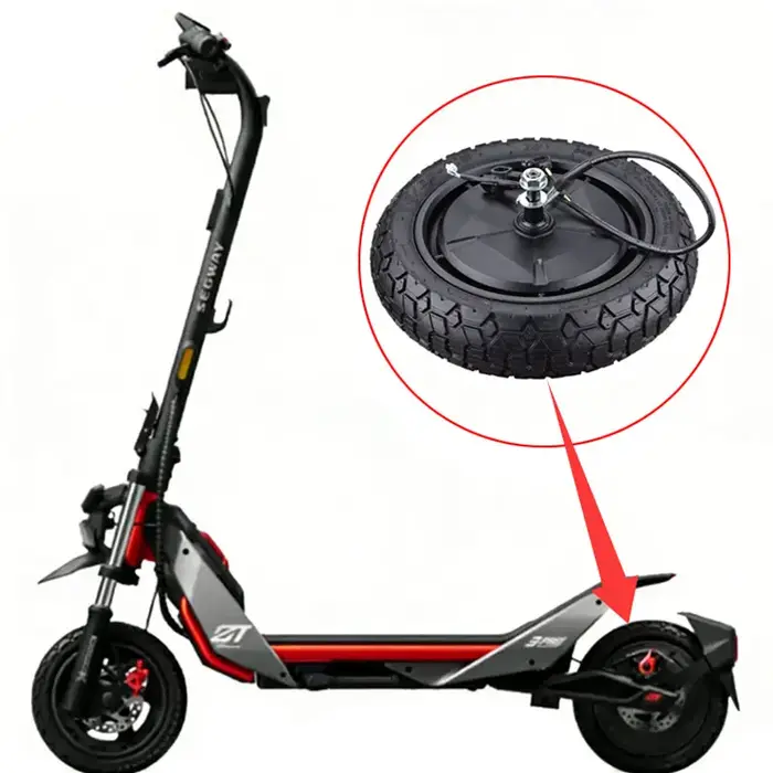 Moteur de roue arrière d'origine 650W pour trottinette électrique Segway ZT3 Pro