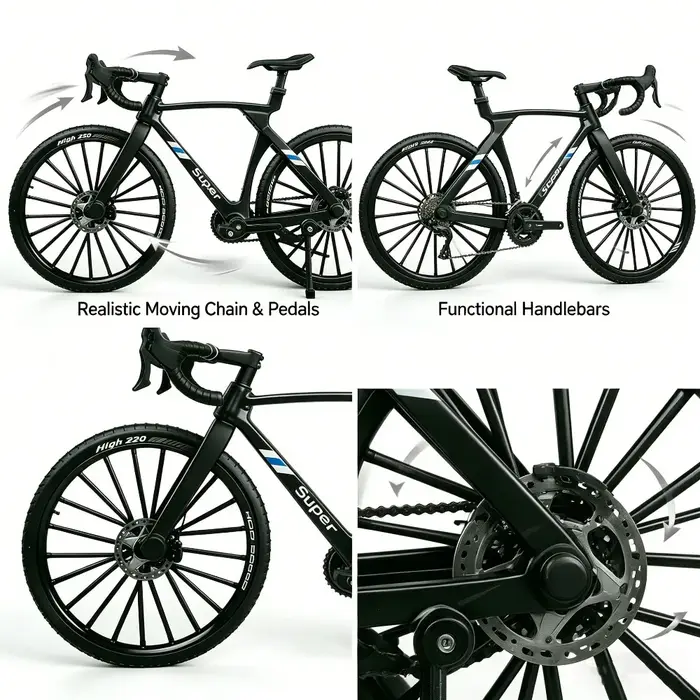 Modèle de vélo en alliage avec guidon basculant