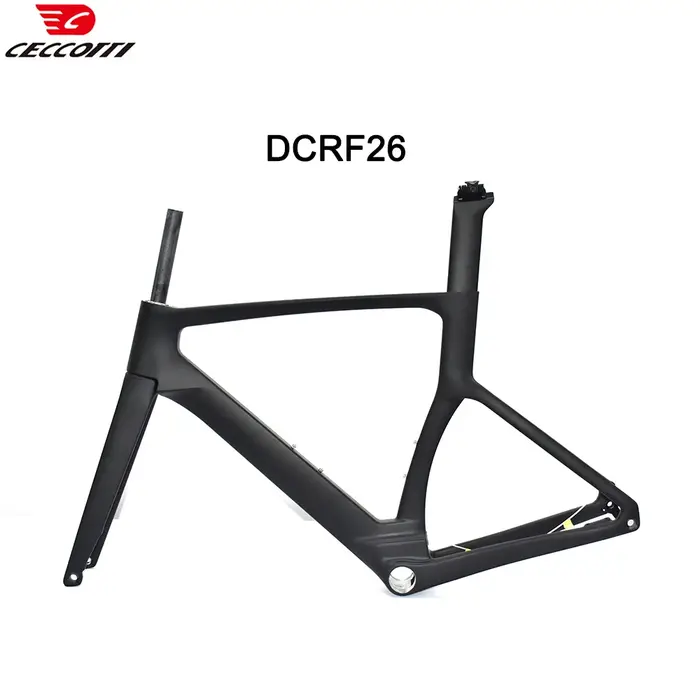Cadre de vélo de route entièrement en carbone modèle CECCOTTI RF26 avec frein à disque conception de