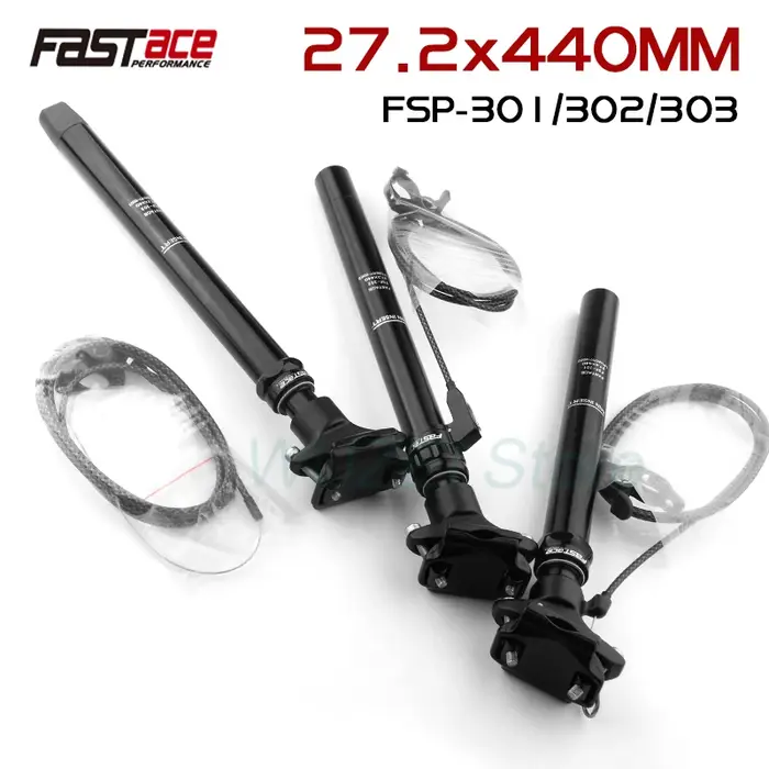 FASTACE tige de selle télescopique 27.2/28.6/30.0/30.4/30.9/31.6/33.9mm compte-gouttes de vélo 440mm