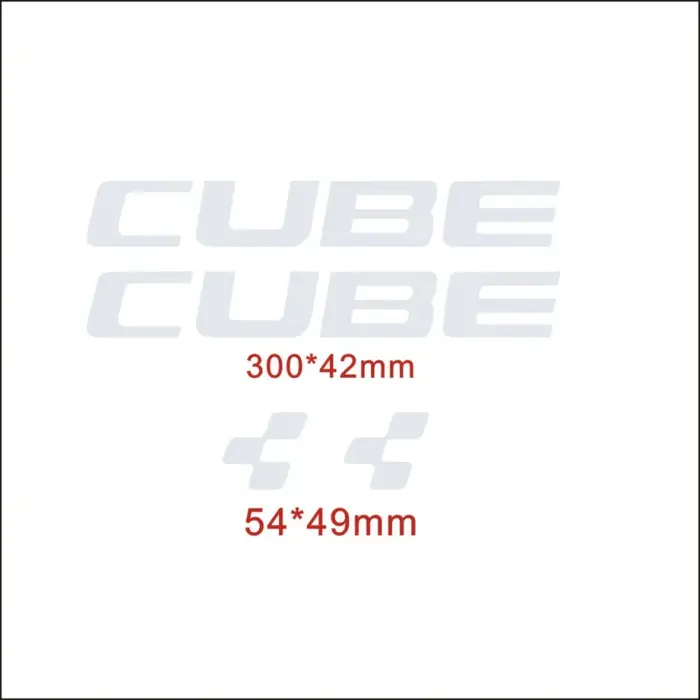 Autocollants décoratifs pour cadre de vélo CUBE