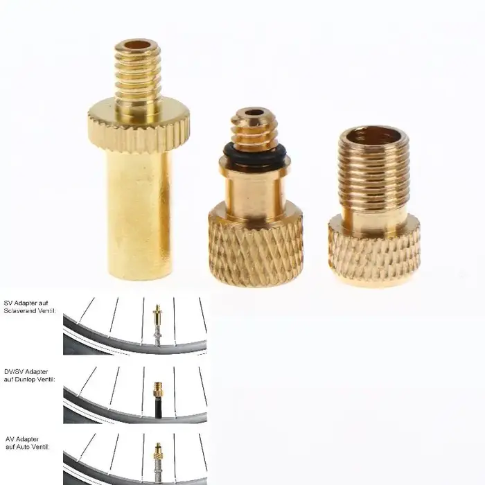 Adaptateur universel de valve de vélo en laiton