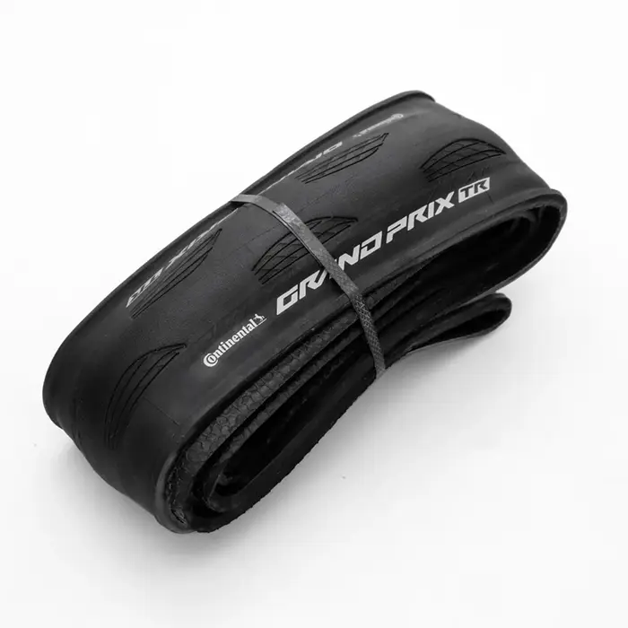 Pneu de vélo de route Continental Grand Prix TR 700x28C Tubeless Ready Anti-crevaison, composé Black