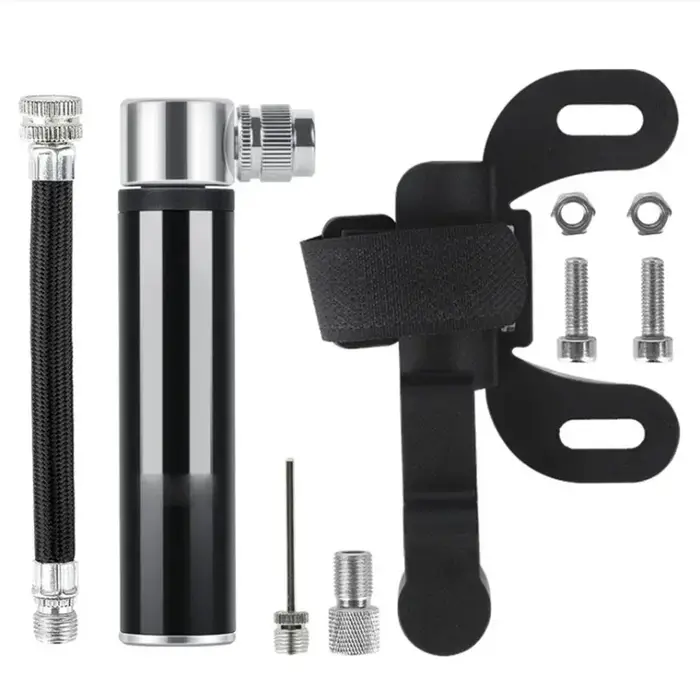 Mini pompe à vélo Portable en alliage d'aluminium, pompe à Air manuelle, gonfleur de pneus à bille, 