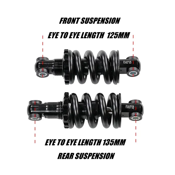 Amortisseur pour AUSOM DT2 PRO KUGOO F3 PRO MAX 52V double moteur Scooter électrique ressort hélicoïdal Suspension avant