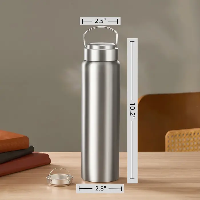 Bouteille d'eau isotherme en acier inoxydable 316