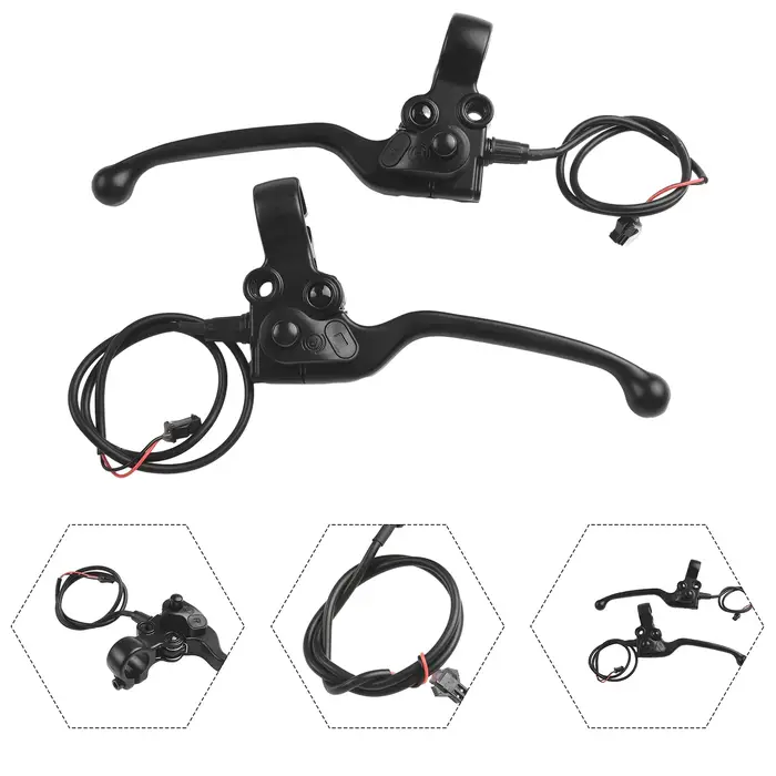 1 paire de leviers de frein mécaniques pour vélo électrique