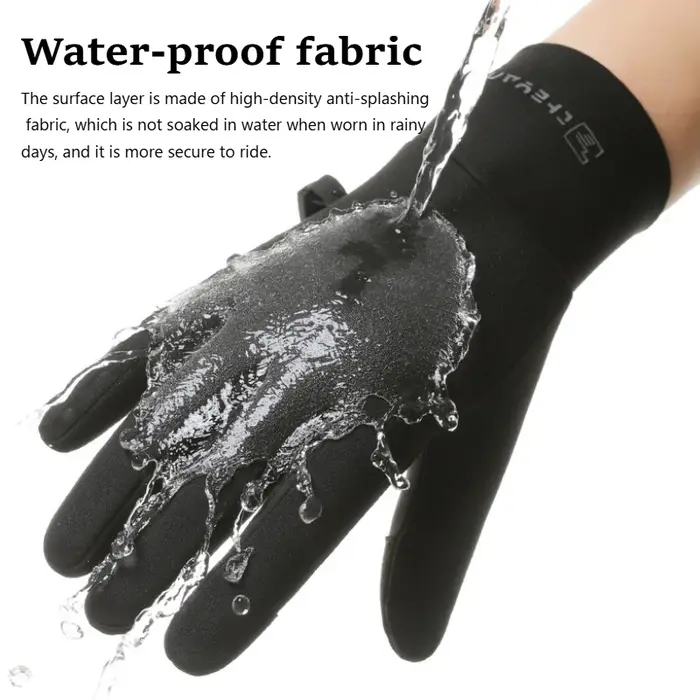 Gants de cyclisme thermiques d'hiver