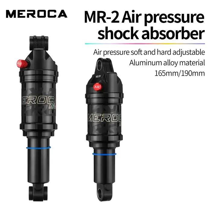 MEROCA vélo amortisseur arrière 125/150/165/190mm Scooter électrique amortisseur VTT ressort d'huile amortisseur