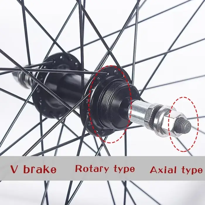 Paire de roues de vélo de route en alliage d'aluminium