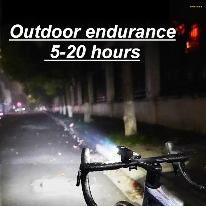Phare de vélo 3000 lumens avec batterie externe 2000mAh