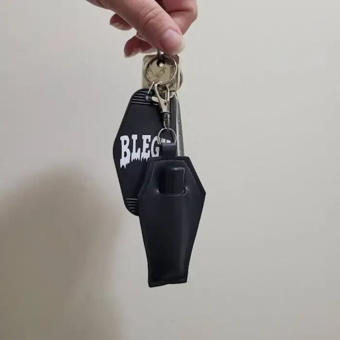 Porte-clés porte-bandeau en forme de cercueil, accessoires gothiques, porte-bâton à lèvres ou porte-blam, accessoires de sac à main gothique