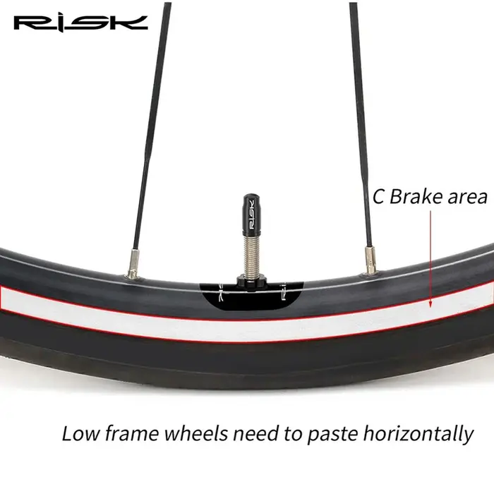 Risque 1 ~ 20 paires autocollant de jante de Valve Presta de vélo