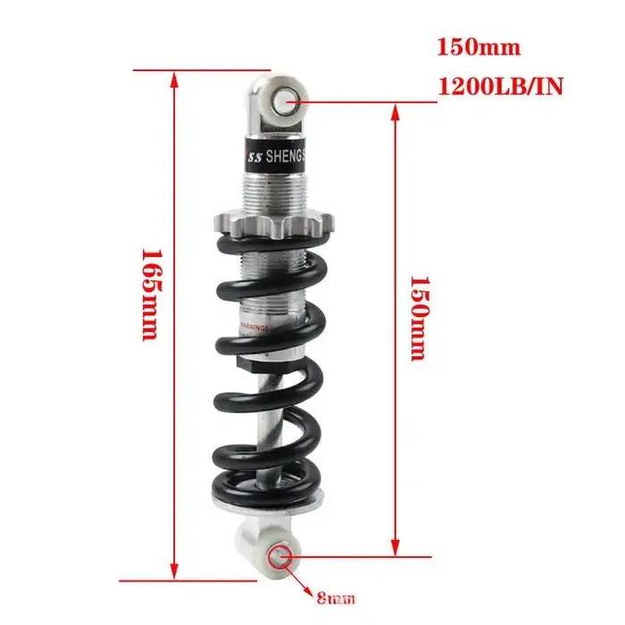 Suspension arrière de vélo 100mm 125mm 150mm 500LBS 750LBS 1200LBS
