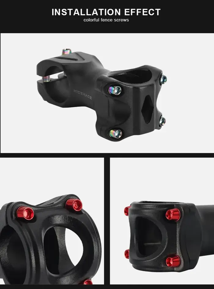 En Acier Inoxydable Coloré Pour VTT Route Vélo Tige Riser Vis De Guidon Vis M5 18MM 6 PCS/SET Titane