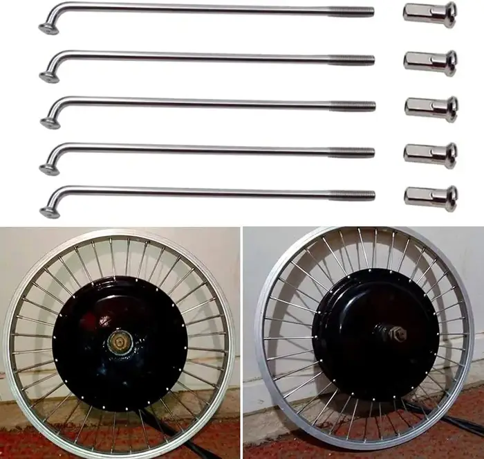 Vélo électrique 10G Diameter3.0mm Longueur 50-300mm rayons + mamelons 36pcs/lot