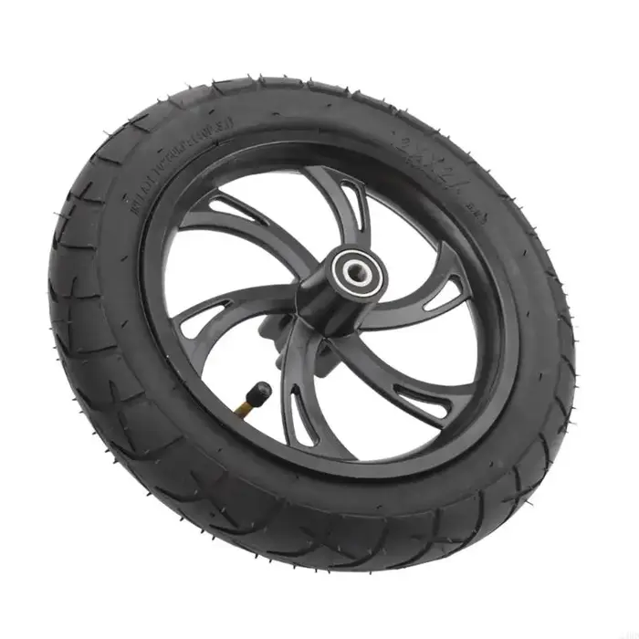 Pneu Scooter électrique avec moyeu roue, pneu en caoutchouc 12 pouces, roue remplacement pour vélo é