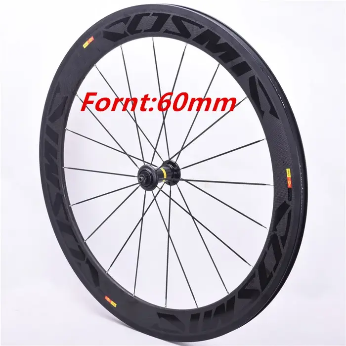 Vente d'usine 700C jeu de roues en carbone 60mm + 88mm