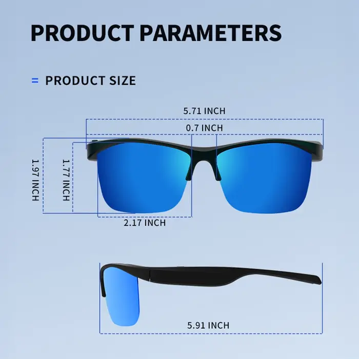 Cyclisme en cours d'exécution 5.4 lunettes intelligentes Bluetooth appel Audio casque à distance