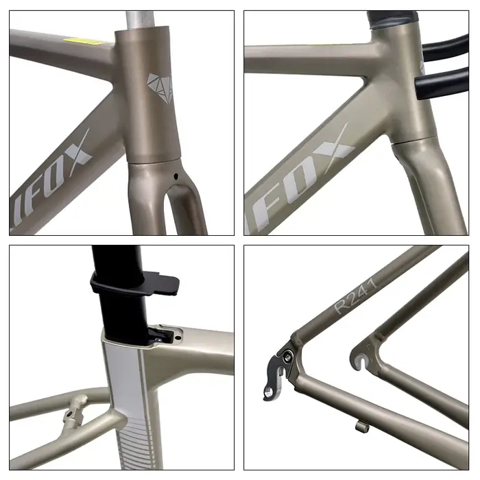 Cadre de vélo TRIFOX 700C en alliage d'aluminium 6061 léger