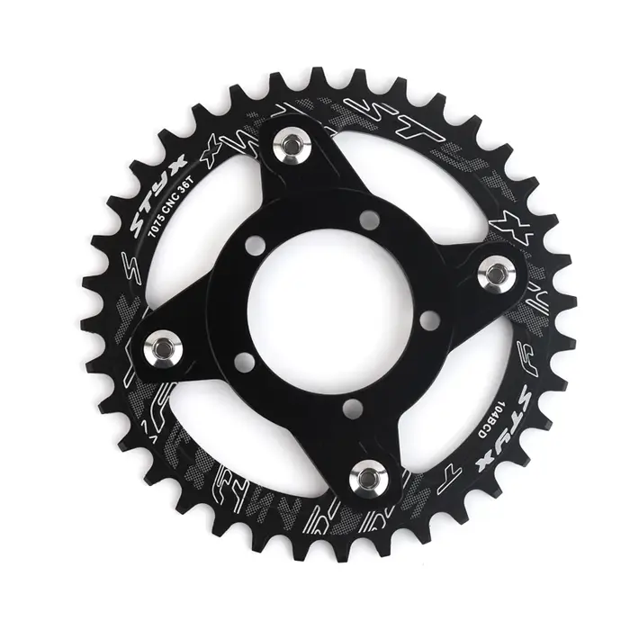 Roue à chaîne de vélo électrique 32T 34T 36T 38T rouge bleu noir pour Kits de moteur d'entraînement central Bafang 8