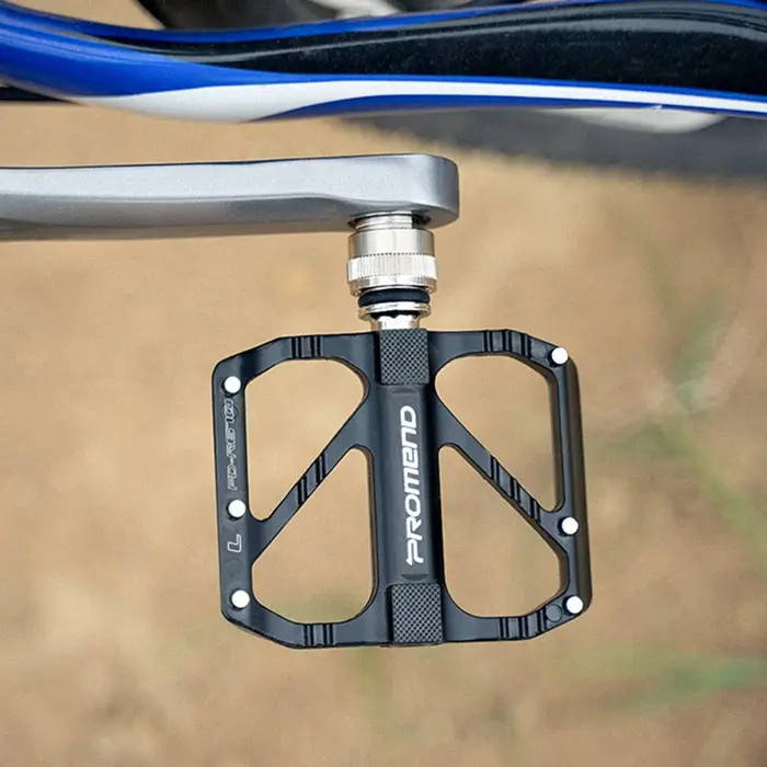 PROMEND Pédale Anti-Dérapante pour Vélo VTT, Roulement en Alliage d'Aluminium, Accessoires avec 3 Roulements Rapides, Modèle Ultraléger