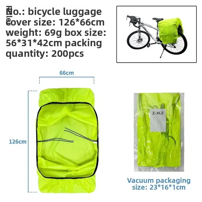 Housse de pluie pour vélo