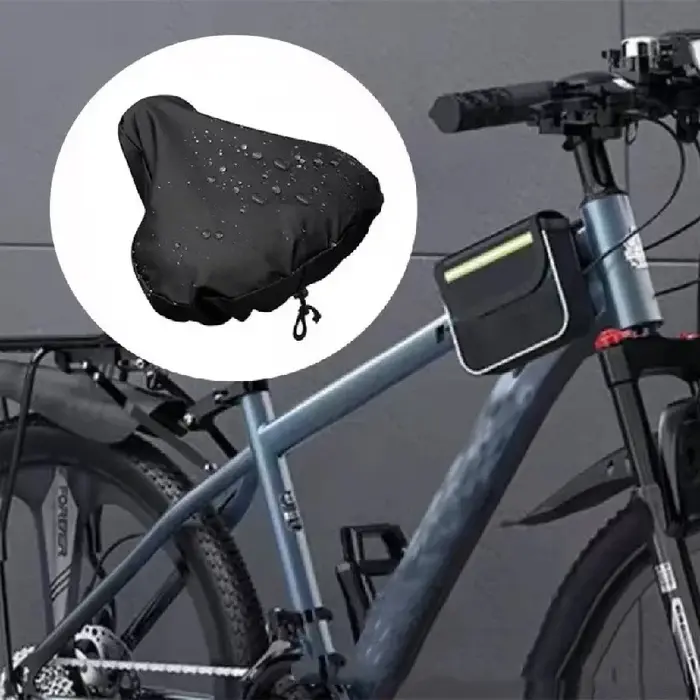 Housse de selle de vélo avec cordon de serrage