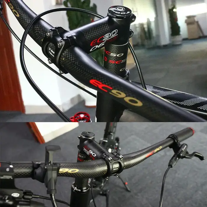 EC90-Guidon VTT ultraléger en fibre de carbone, dimensions 25.4/31.8mm, dimensions 660/680/700/720/7
