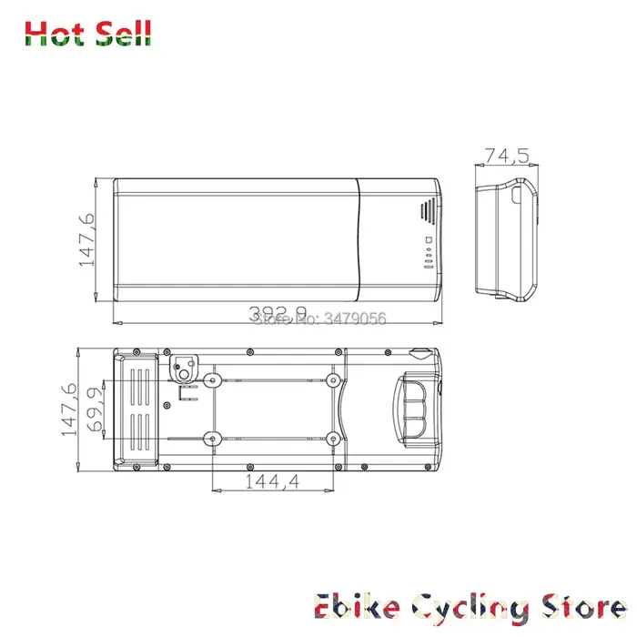 Batterie Arrière T1 Electrolux Ebike