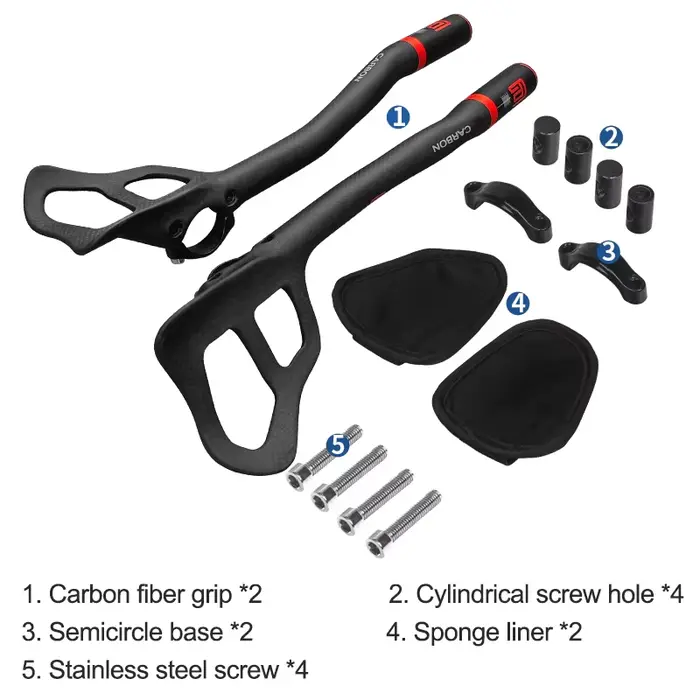 Guidon de vélo de route entièrement en Fiber de carbone