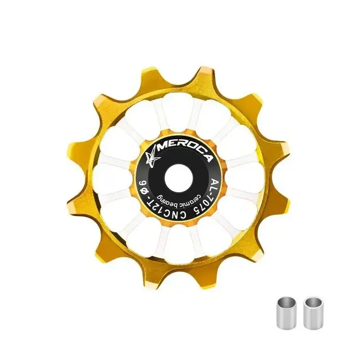 Nouvelle Poulie de dérailleur arrière 12T pour vélo de route avec roulement en céramique