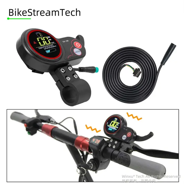 24V 36V 48V 60V 350W 18A 500W 25A e-scooter moteur sans brosse contrôleur FOC TF-100 LCD