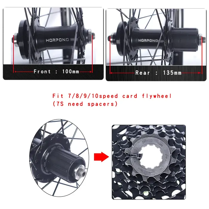 Jeu de roues de vélo de montagne
