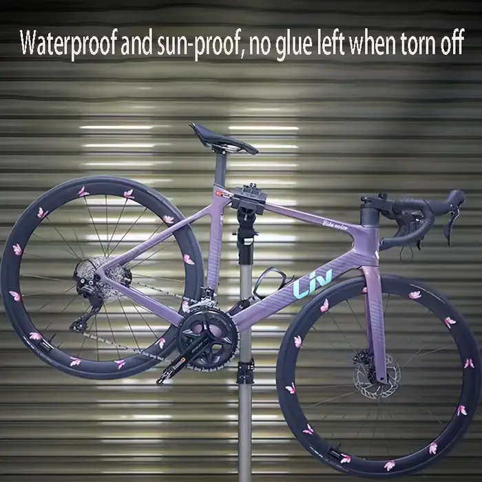 Ensemble d'autocollants réfléchissants pour pneus de vélo papillon
