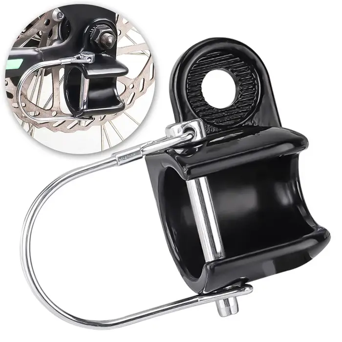 Attelage de remorque de vélo fixation de remorque de vélo en acier fixation compacte en métal coupleur d'attelage de remorque de vélo pièces de remorque de vélo
