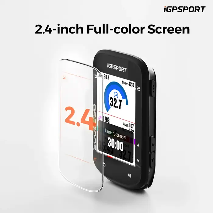 Ordinateur de vélo GPS iGPSPORT BSC200S avec navigation d'itinéraire