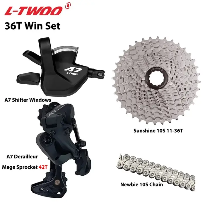 LTWOO A7 1X10S groupe 10 vitesses levier de changement de vitesse dérailleur SUNSHINE Cassette 36T 4