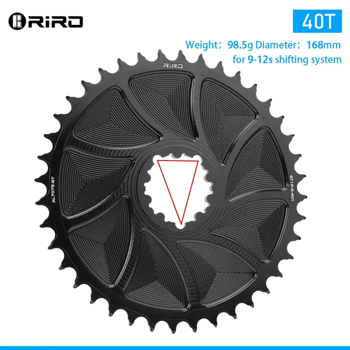 Plateau de pédalier RIRO 3 boulons pour vélo Scram GXP en alliage d'aluminium