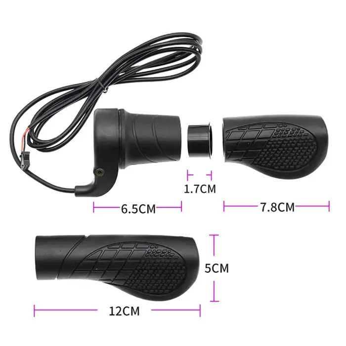 Accélérateur demi-voltage pour vélo électrique