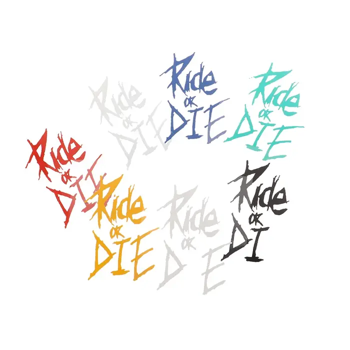 Autocollant de cadre de vélo Ride Or Die