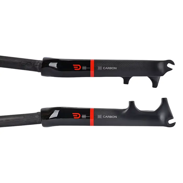 Fourche de frein à disque avant en fibre de carbone pour vélo pliant