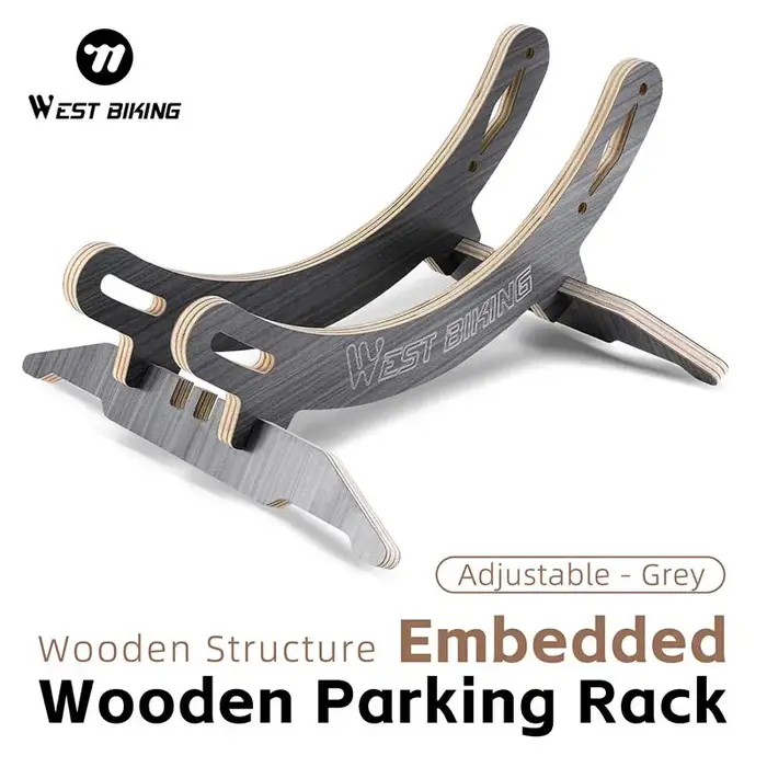 Support de stationnement de vélo réglable en bois WEST BIKING