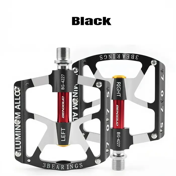 Pédales de vélo à triple roulement, 3 roulements, en aluminium, pour VTT et vélo de route, pédales r