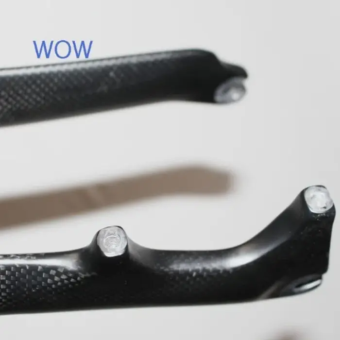 Fourche de vélo de route BUCKLOS 700c entièrement en carbone 3K brillant/mat, fourches de vélo à pignon fixe pour cyclisme sur piste