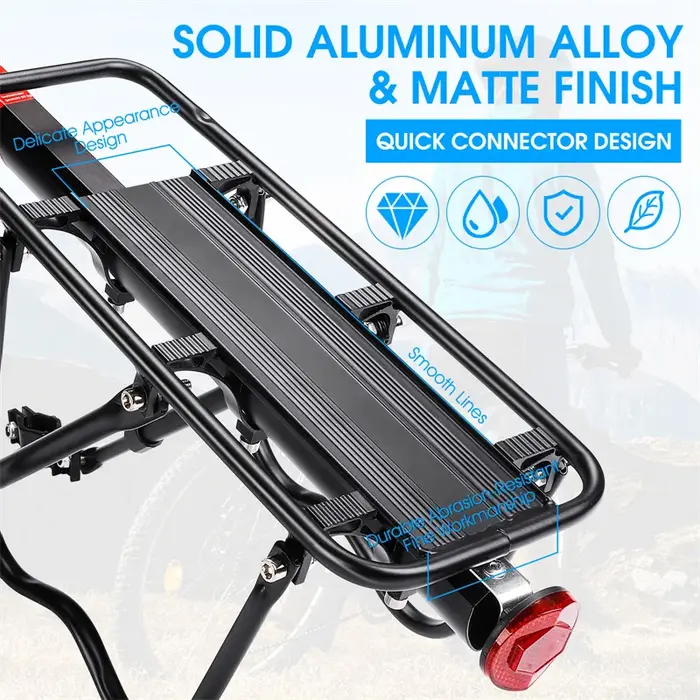 WEST BIKING-Porte-bagages universel et réglable en alliage d'aluminium pour enfant